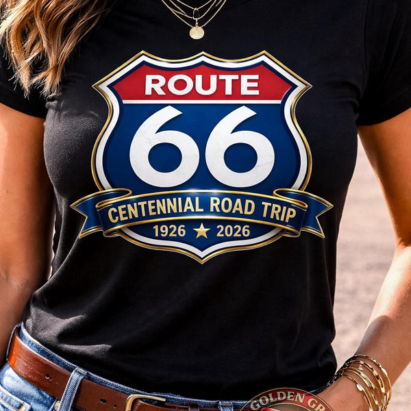 Route 66 Centennial Shirt | Route 66 1926 2026 Tee | Historic Highway 66 Shirt | Road Trip Shirt | Vintage Route 66 Gift | USA Travel Tee