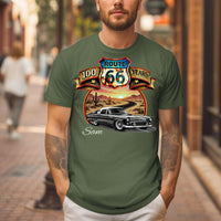 Route 66 T-Shirt, Personalized Classic Car Anniversary Celebration shirt