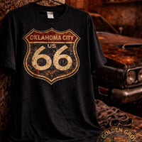 Oklahoma City Route 66 Shirt | Vintage Route 66 Tee | Retro Road Trip Shirt | Oklahoma Gift | Historic US 66 Travel Tee | Unisex Tee