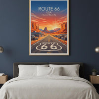 Route 66 Travel Print, Travel Poster, USA