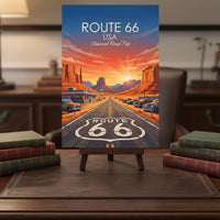 Route 66 Travel Print, Travel Poster, USA