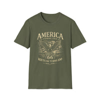 America 250 Shirt Route 66 100 Vintage Patriotic Eagle Tee 1776 2026 USA Retro Distressed Route 66 Shirt Americana Tee