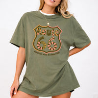 Route 66 floral shirt retro highway graphic tee vintage americana shirt road trip shirt women route 66 aesthetic comfort colors 1717