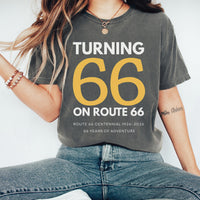 Route 66 Centennial Shirt 1926–2026, Turning 66 on Route 66 Tee, Vintage Route 66 Shirt, Americana Road Trip Shirt, Historic Route66 Gift