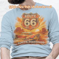 Route 66 Dad T-shirt PNG, Father Baby Announcement digital download, First Time Dad Sublimation, Father's Day Gift