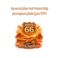 Route 66 Dad T-shirt PNG, Father Baby Announcement digital download, First Time Dad Sublimation, Father's Day Gift