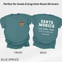 Route 66 Santa Monica Shirt, End of the Trail Tee, California Route 66 Shirt, Road Trip Destination Tee, Travel Shirt USA