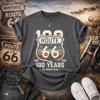Route 66 Shirt 100 Years 1926 2026 Centennial Shirt Vintage Route 66 Tee Road Trip Shirt Biker Shirt America Highway Tee