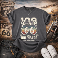 Route 66 Shirt 100 Years 1926 2026 Centennial Shirt Vintage Route 66 Tee Road Trip Shirt Biker Shirt America Highway Tee