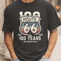 Route 66 Shirt 100 Years 1926 2026 Centennial Shirt Vintage Route 66 Tee Road Trip Shirt Biker Shirt America Highway Tee