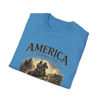 Vintage Western Cowboy Shirt, America 250th 2026, Route 66 Centennial Tee, Patriotic USA Shirt