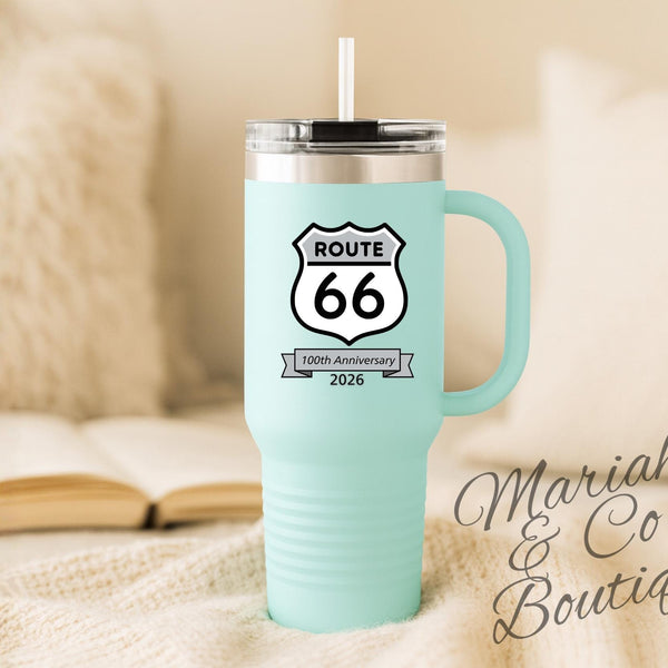Route 66 Shield 100th Anniversary 2026 Travel Mug