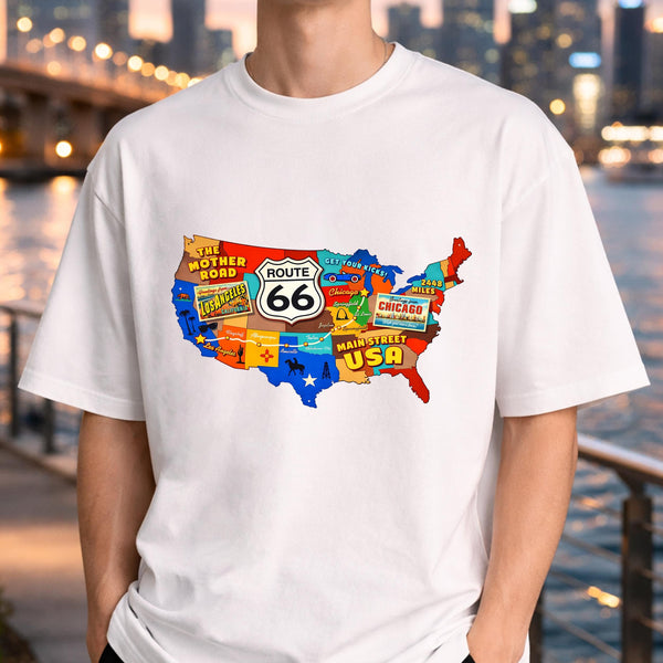 Route 66 100 Years Tee, Historic Route 66 Vintage Tee, Route 66 Tee, Route 66 Classic Tee, Vintage Travel Tee, Travel Tee, Historic Tee