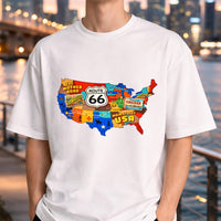 Route 66 100 Years Tee, Historic Route 66 Vintage Tee, Route 66 Tee, Route 66 Classic Tee, Vintage Travel Tee, Travel Tee, Historic Tee