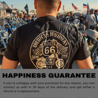 Route 66 America's Highway Motorcycle T-Shirt | The Mother Road Biker Gift | Unisex Biker Shirt