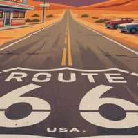 Route 66 Travel Print, Travel Poster, USA