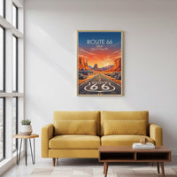 Route 66 Travel Print, Travel Poster, USA