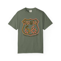 Route 66 floral shirt retro highway graphic tee vintage americana shirt road trip shirt women route 66 aesthetic comfort colors 1717