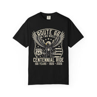 Route 66 Centennial Shirt Eagle Biker Tee Vintage Motorcycle Shirt 100 Years Route 66 American Flag Shirt 1926 2026 Gift