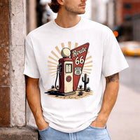 Route 66 Centennial Shirt Vintage Gas Pump Tee Desert Road Trip Shirt Mens Retro Travel T-Shirt 100 Years 1926 2026 Gift For Him