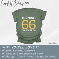 Route 66 Centennial Shirt 1926–2026, Turning 66 on Route 66 Tee, Vintage Route 66 Shirt, Americana Road Trip Shirt, Historic Route66 Gift
