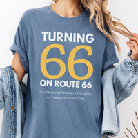 Route 66 Centennial Shirt 1926–2026, Turning 66 on Route 66 Tee, Vintage Route 66 Shirt, Americana Road Trip Shirt, Historic Route66 Gift