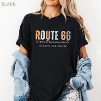 Route 66 100 Years Shirt Anniversary Route66 Centennial 100th Sweatshirt Historic Route 66 Souvenir USA Road Trip Retro Minimalist Style Tee