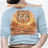 Route 66 Dad T-shirt PNG, Father Baby Announcement digital download, First Time Dad Sublimation, Father's Day Gift