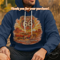 Route 66 Dad T-shirt PNG, Father Baby Announcement digital download, First Time Dad Sublimation, Father's Day Gift