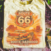 Route 66 Dad T-shirt PNG, Father Baby Announcement digital download, First Time Dad Sublimation, Father's Day Gift