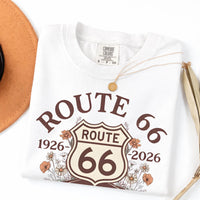 Route 66 Shield 100 Years T-shirt | 1926-2026 Mother Road Tee Road Trip Travel Shirt