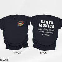 Route 66 Santa Monica Shirt, End of the Trail Tee, California Route 66 Shirt, Road Trip Destination Tee, Travel Shirt USA