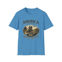 Vintage Western Cowboy Shirt, America 250th 2026, Route 66 Centennial Tee, Patriotic USA Shirt