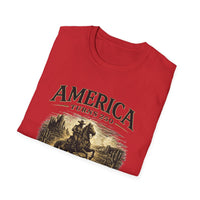 Vintage Western Cowboy Shirt, America 250th 2026, Route 66 Centennial Tee, Patriotic USA Shirt