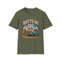 Vintage Route 66 Centennial Unisex Softstyle T-Shirt