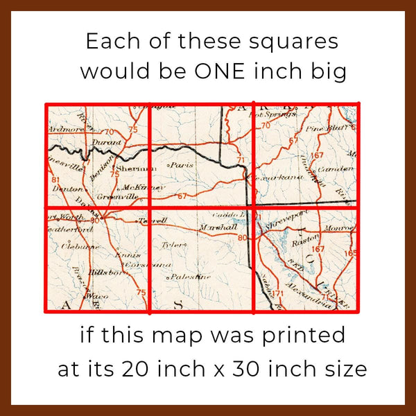 1926 Route 66 Map Art Print, Mother Road, USA (Digital Download) 100th anniversary
