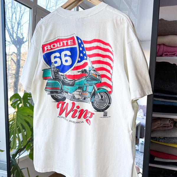 Route 66 Wing Across America vintage 1992 t-shirt size XL