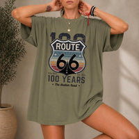 Route 66 Centennial Shirt 100 Years Mother Road 1926 2026 Vintage Retro Road Trip Tee Americana Highway Travel Gift