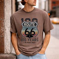 Route 66 Centennial Shirt 100 Years Mother Road 1926 2026 Vintage Retro Road Trip Tee Americana Highway Travel Gift