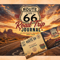 Route 66 Road Trip Journal Centennial Edition | Vintage Travel Notebook | USA Road Trip Planner | Gift for Travelers | Route 66 Gift