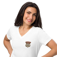 Route 66 Anniversary Women’s V-neck t-shirt