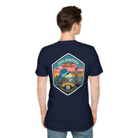 Oklahoma Route 66 Centennial Shirt, Blue Whale Graphic Tee, Retro Mother Road Souvenir