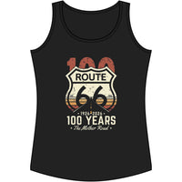 Route 66 Centennial Tank Top 1926 2026 Mother Road Shirt Vintage Americana Graphic Retro Road Trip Top USA Travel Gift Women