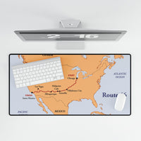 Route 66 Map Desk Mat | Vintage USA Road Trip Map | 100th Anniversary Edition