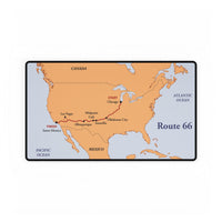 Route 66 Map Desk Mat | Vintage USA Road Trip Map | 100th Anniversary Edition