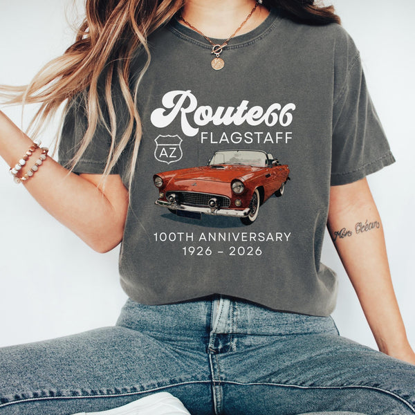 Route 66 Centennial 100th Anniversary Shirt, Flagstaff AZ Route66 Clothing, Historic Route 66 100 Years Celebration, USA Road Trip