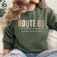 Route 66 100 Years Shirt Anniversary Route66 Centennial 100th Sweatshirt Historic Route 66 Souvenir USA Road Trip Retro Minimalist Style Tee