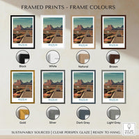 Route 66 Desert Highway Poster - Southwest Road Trip Art