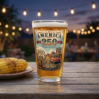 Route 66 Retro America Pint Glass | 16oz