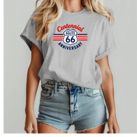 Vintage Route 66 Centennial Anniversary T-Shirt | Retro Highway Shield, 1926